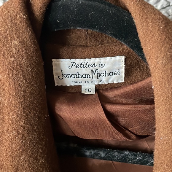 Jonathan Michael vintage wool pea coat size 10 petite - Picture 2 of 5